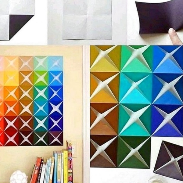 Cara Membuat Hiasan Dinding Kamar Dari Kertas Origami Paling