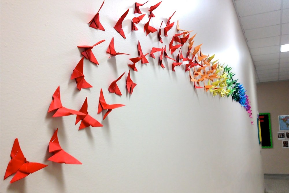 Ide Ide Membuat Hiasan Dinding Dari Origami  SAKTI DESAIN