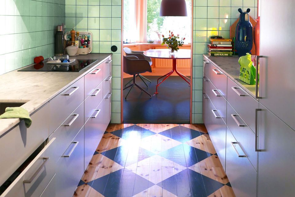 Hijau Mint yang Elektik sebagai Warna Keramik  Dapur  
