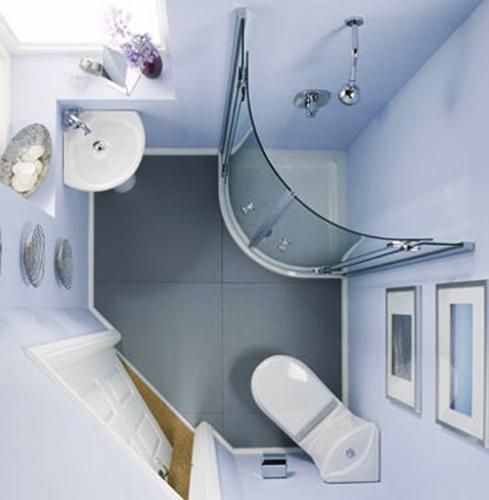 desain kamar mandi dari atas