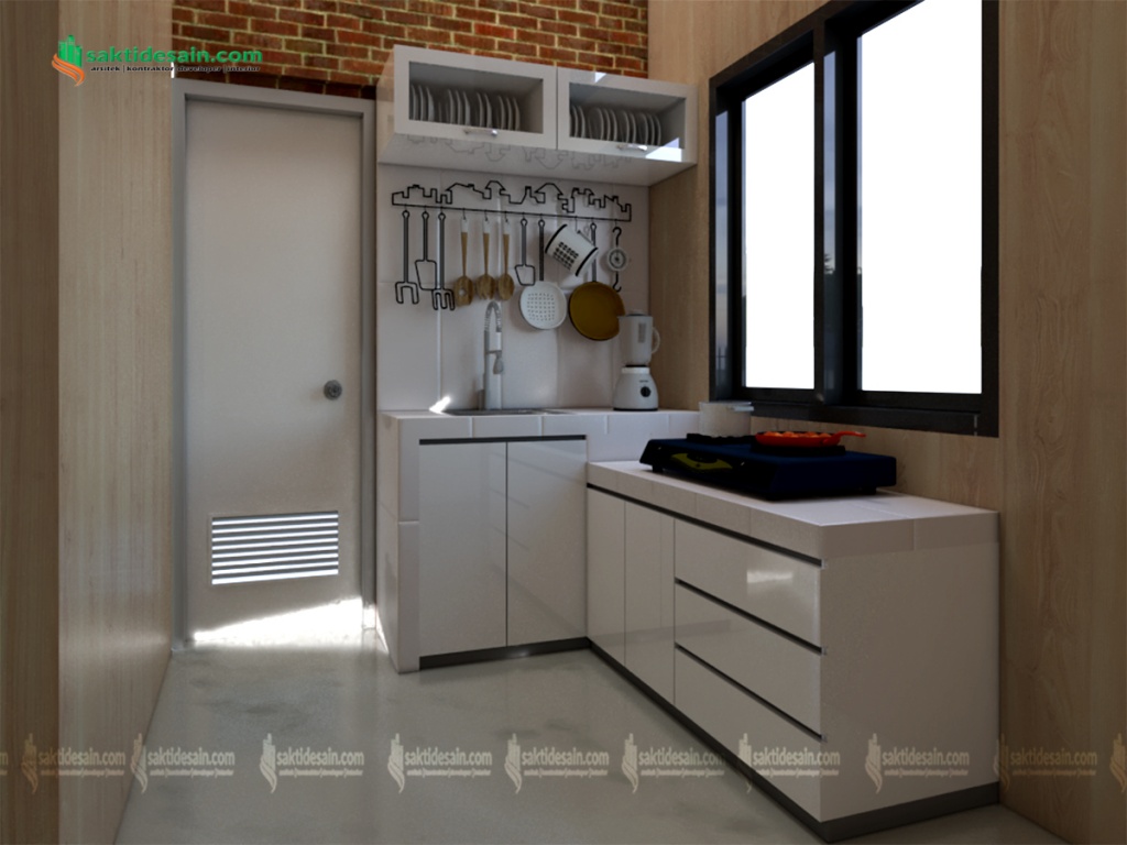 saktidesain kitchen set, ukuran ideal kitchen set, kitchen set