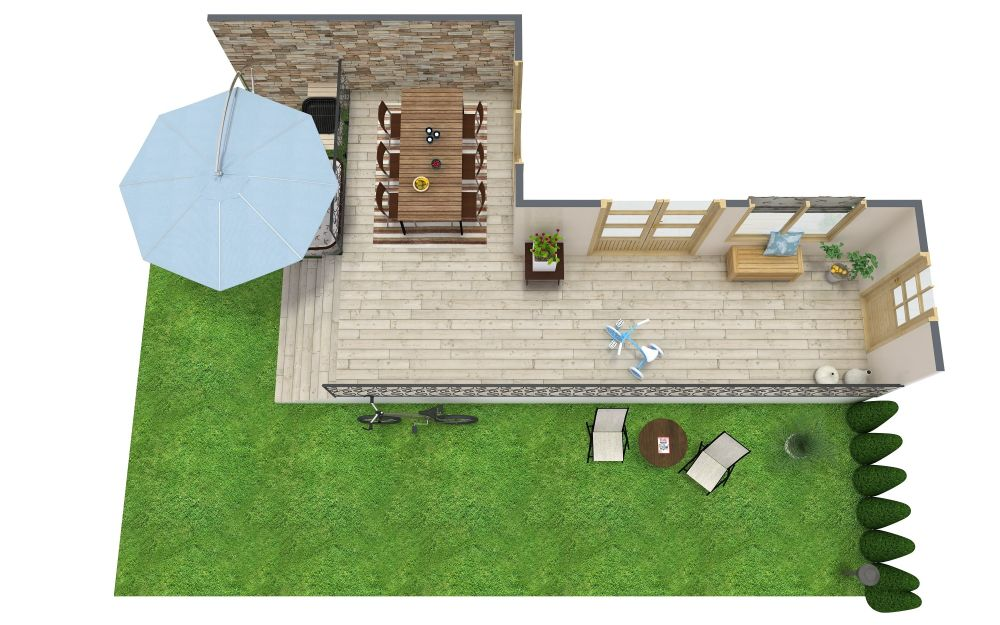 model teras rumah L