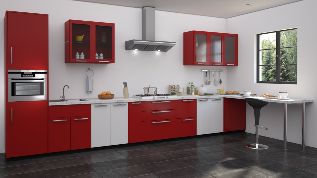 tempat penyimpanan lemari dapur modular