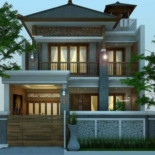 fasad rumah batu