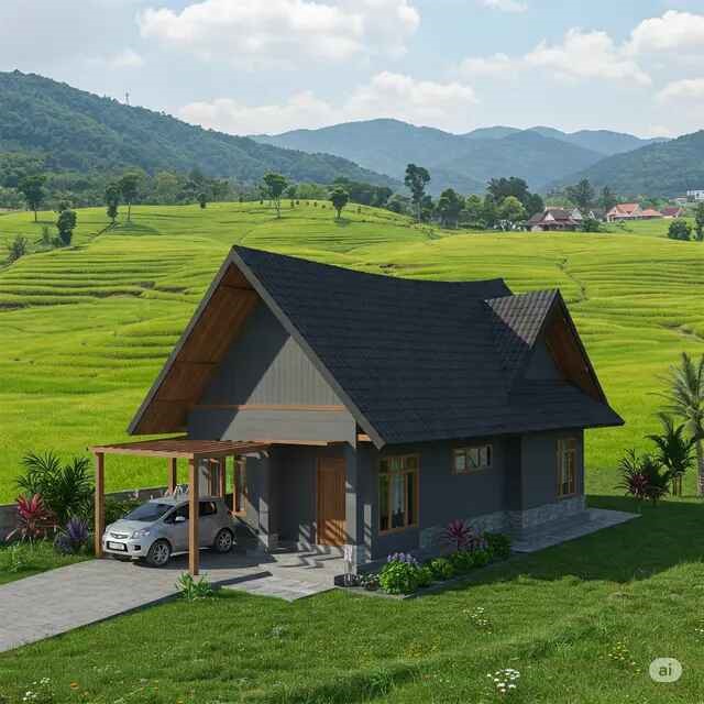 gambaran rumah kampung