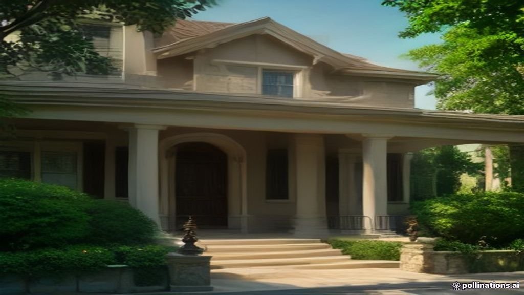 Desain rumah klasik dengan arsitektur elegan dan detail mewah yang menciptakan kesan hunian megah serta timeless.