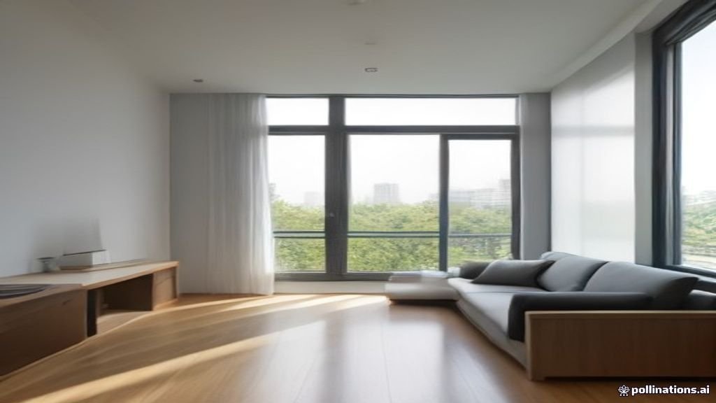 Desain rumah modern minimalis dengan tata ruang terbuka dan pencahayaan alami yang terang.