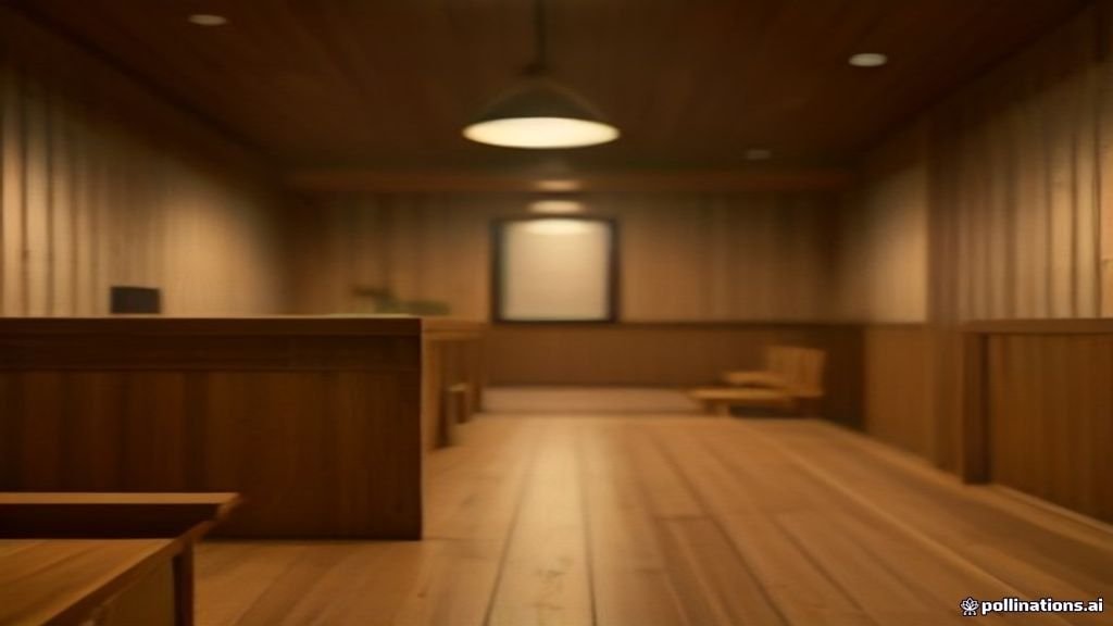Desain interior restoran mewah dengan pencahayaan hangat dan tata letak meja yang nyaman.